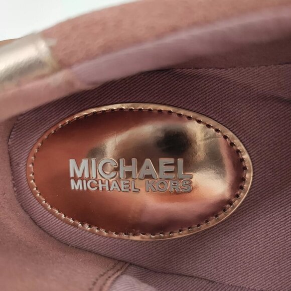 Michael Kors Women's Pink Microsuede Sneakers Shoes Size 7M US - Picture 9 of 12